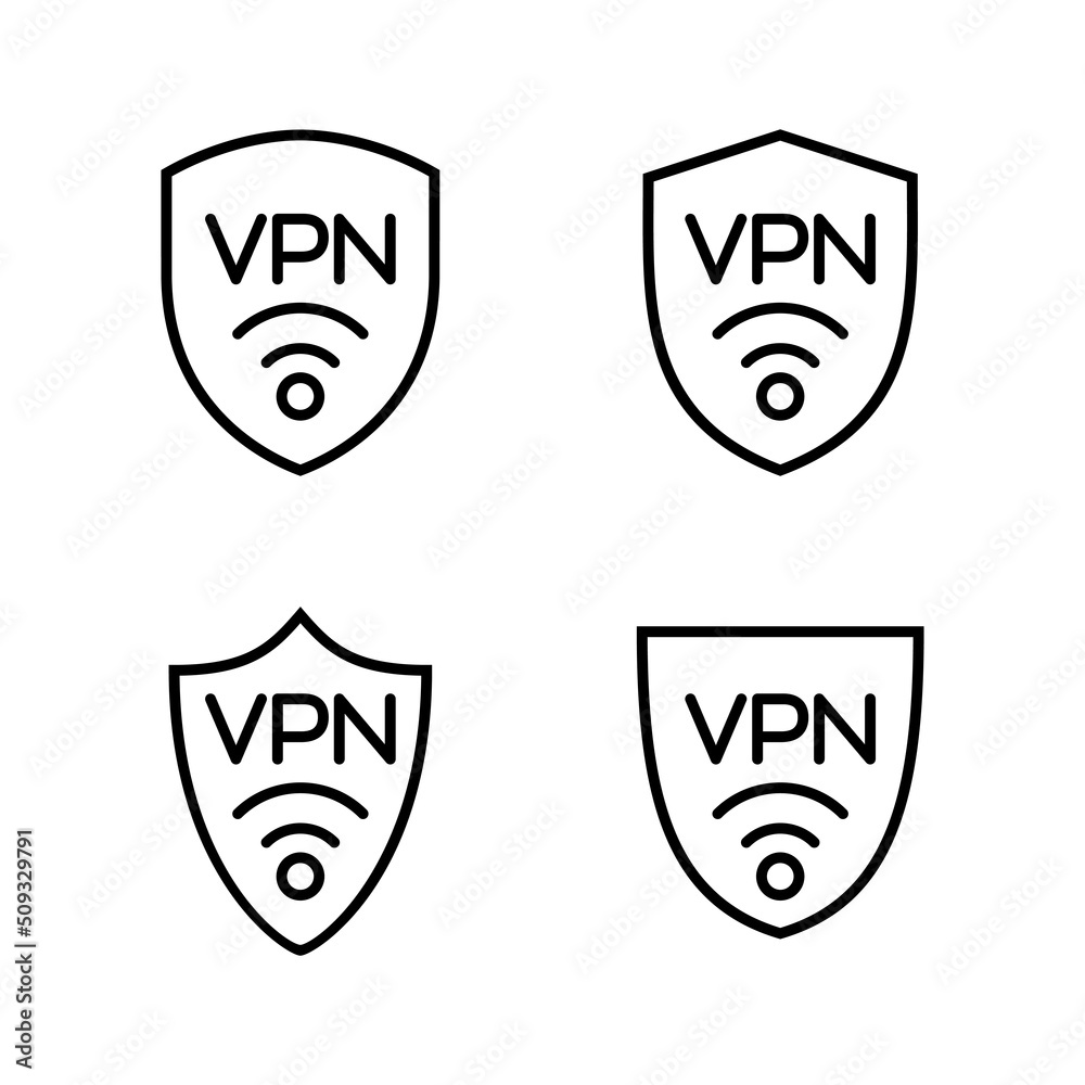 Vpn icon vector. Private network sign and symbol. virtual private network icon.