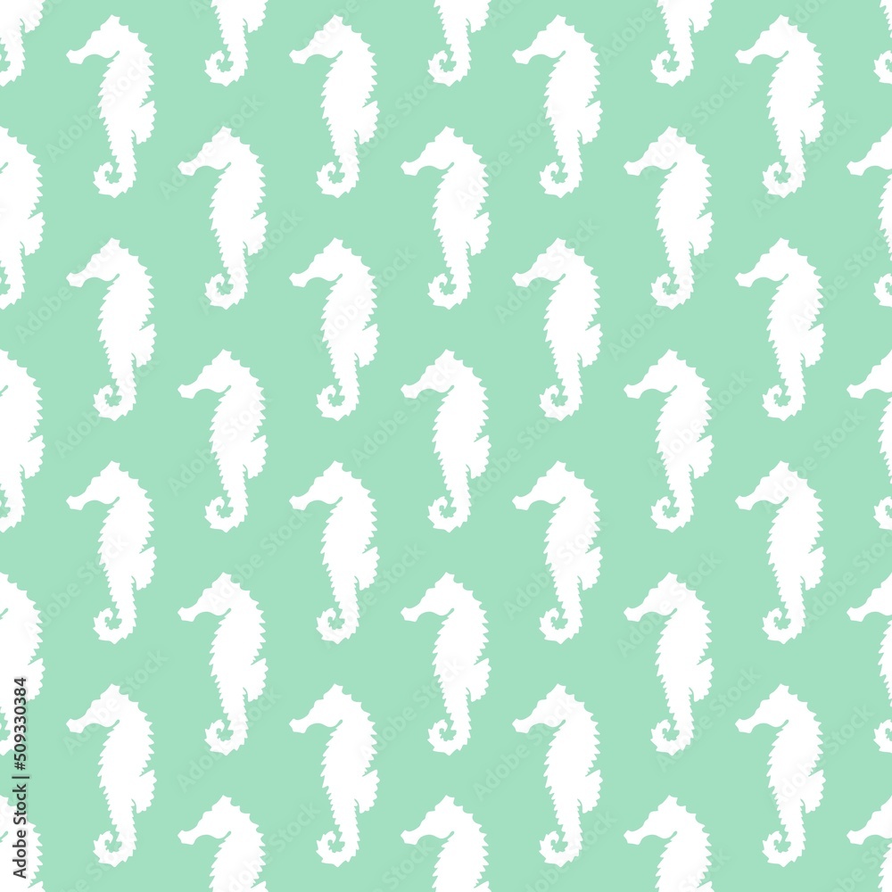 Summer seamless seahorse pattern for fabrics and kids and wrapping paper and textiles and gifts Summer seamless seahorse pattern for fabrics and kids and wrapping paper and textiles and gifts