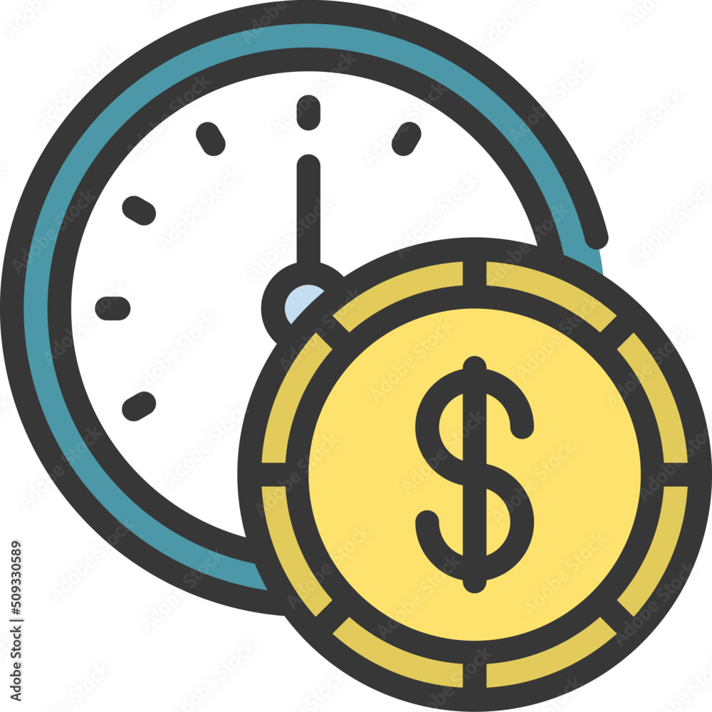 Time Is Money Icon Time Is Money Icon