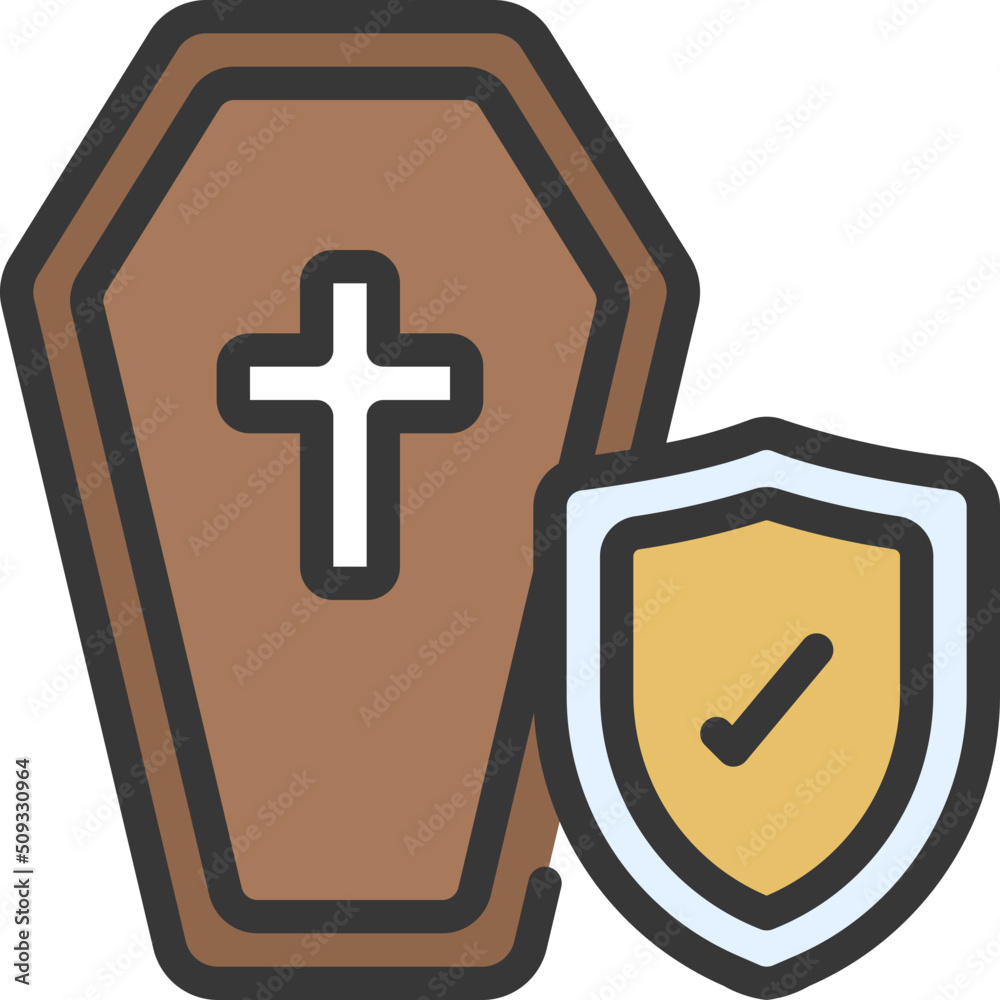 Obraz premium Funeral Cover Icon