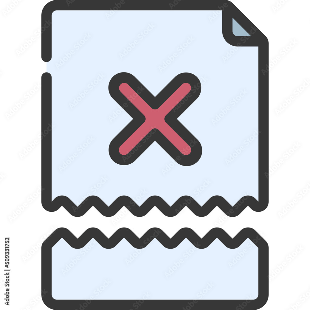 Obraz premium Broken File Icon