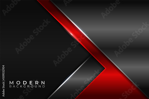 Modern Abstract Premium Background Shiny Elegant Metallic Silver and Red