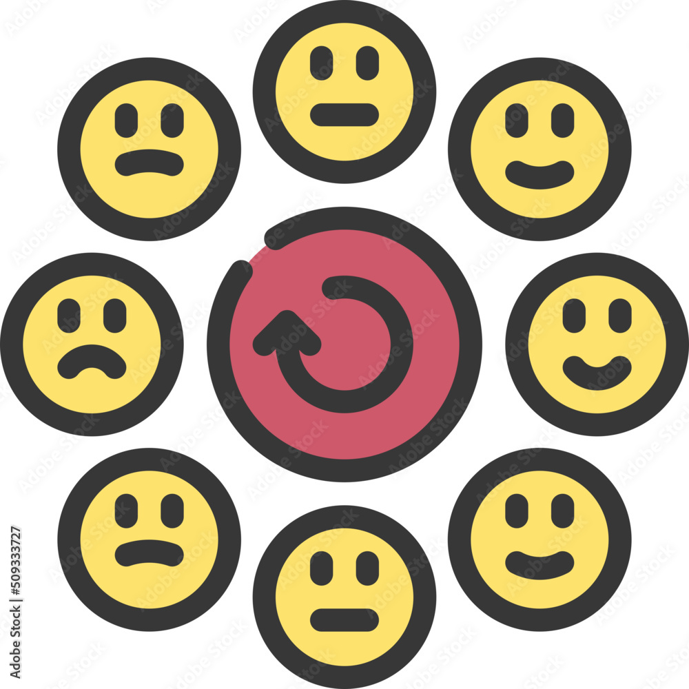 Obraz premium Emotional Cycle Icon