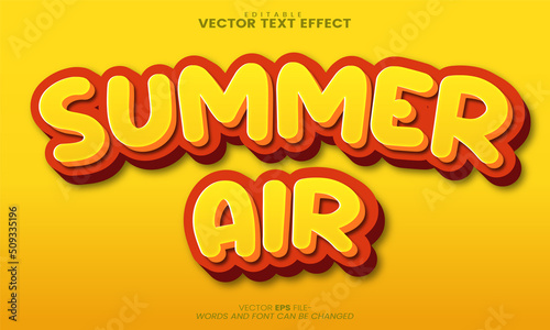 Yellow Summer 3d Text Style Effect