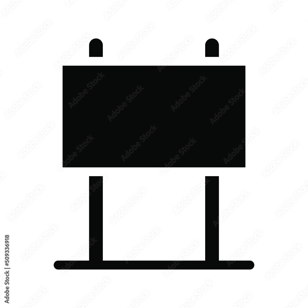 Obraz premium billboard icon in a flat design color editable