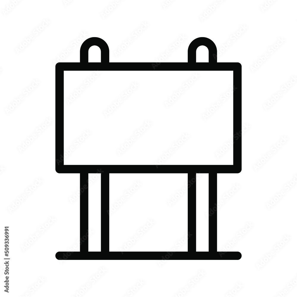 billboard icon in a flat design color editable billboard icon in a flat design color editable