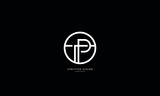 TP, PT Abstract Luxury Initials Logo Monogram
