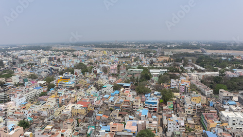 Fototapeta Naklejka Na Ścianę i Meble -  Cityscape of  Tiruchirappalli , Trichy, Tamilnadu, India.