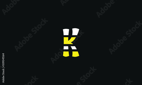 Alphabet letter icon logo K 