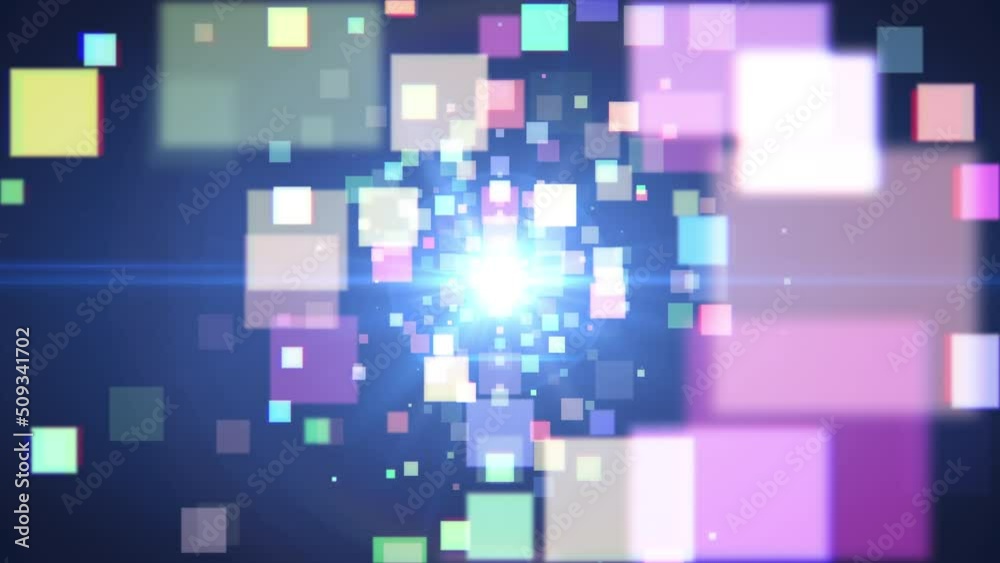 Abstract flare. Square particles. Gaming style
Abstract flare. Square particles. Gaming style