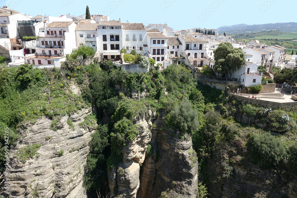 Spain. Landscape of the mountain village Ronda