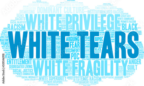 White Tears Word cloud on a white background. 