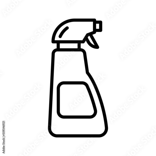 Cleaning spray icon. Household chemicals. Cleaning and disinfection.
