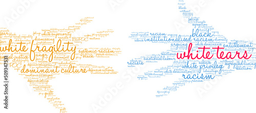 White Tears Word cloud on a white background. 