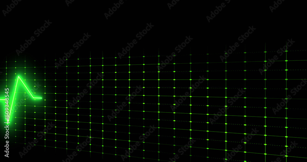 Image of cardiograph over black background Image of cardiograph over black background