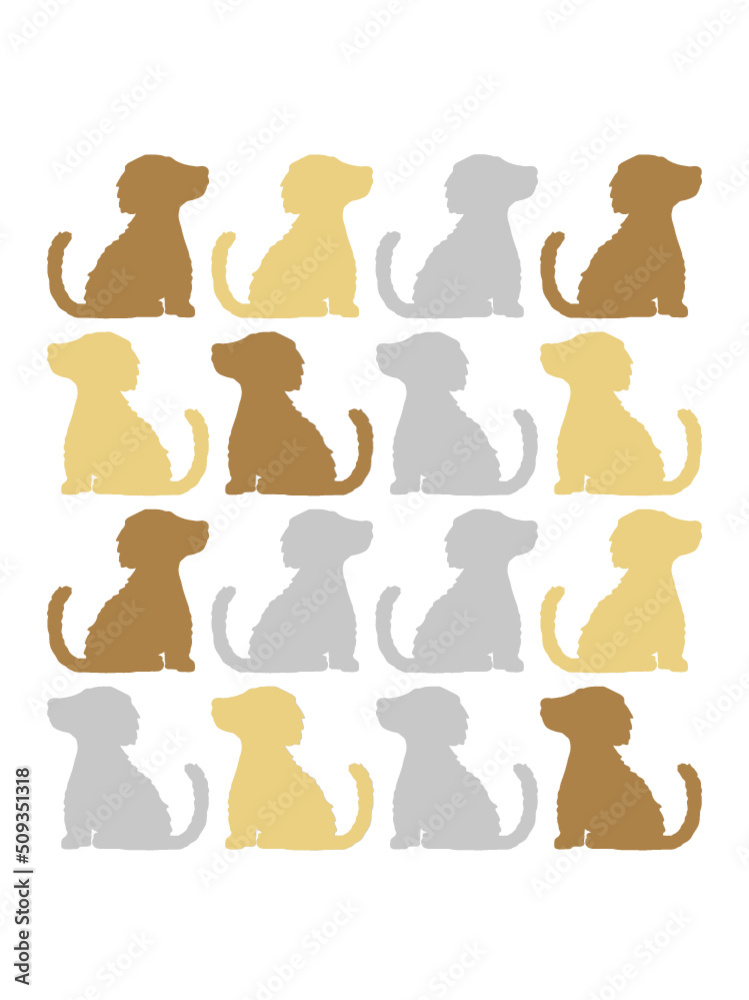 Muster brave sitzende Hunde Muster brave sitzende Hunde
