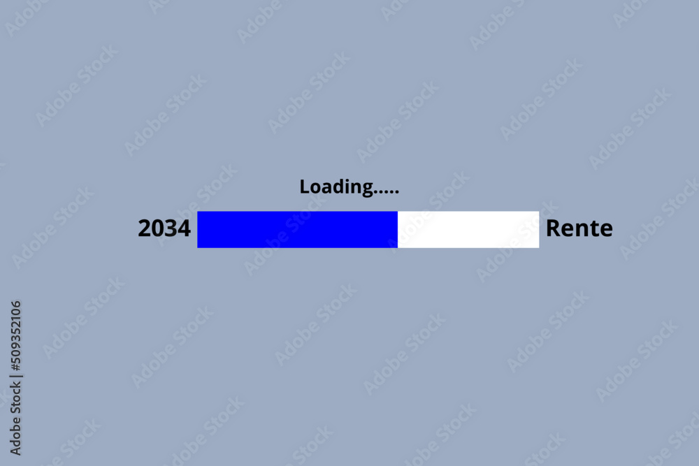 Fototapeta premium Loading Rente - grau blau - 2034