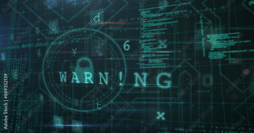 Image of digital data processing over dark background Image of digital data processing over dark background