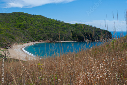 Fototapeta Naklejka Na Ścianę i Meble -  Tourism and sea travel. Island.