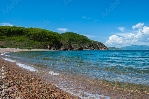 Tourism and sea travel. Island.