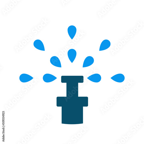 water sprinkler icon vector illustration