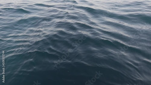 Clean Adriatic sea water in slow motion.