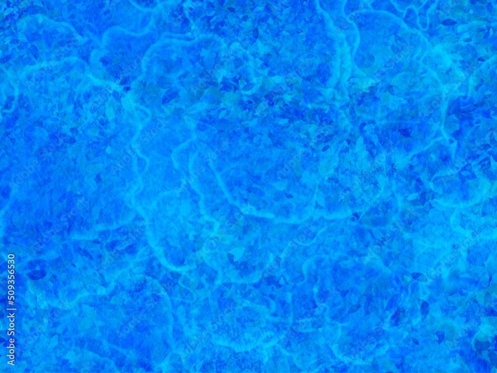 水中のような深い青の背景イラスト素材