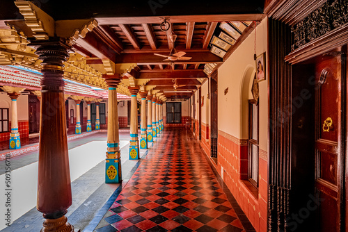 Chettinadu Style Heritage Homes in Karaikudi, Pallathur, Athangudi & Kothamangalam are the most lavish & exquisite architectural beauty. This beautiful edifice situated at Chettinad region, Sivagangai photo