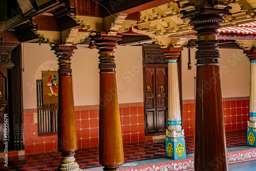 Chettinadu Style Heritage Homes in Karaikudi, Pallathur, Athangudi & Kothamangalam are the most lavish & exquisite architectural beauty. This beautiful edifice situated at Chettinad region, Sivagangai photo