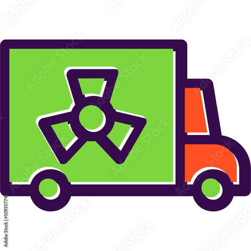 Nuclaer Truck Icon photo