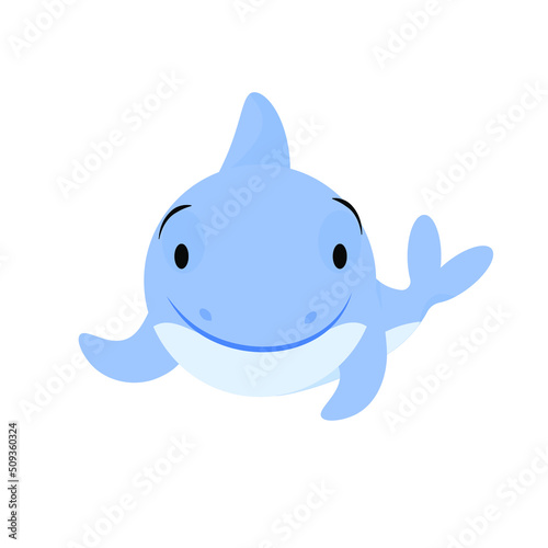 Cute little blue shark with no teeth