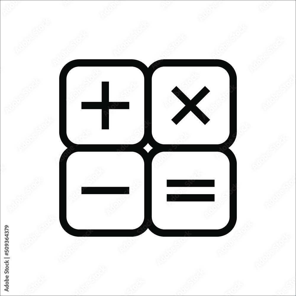 calculator icon or logo isolated sign symbol vector illustration calculator icon or logo isolated sign symbol vector illustration