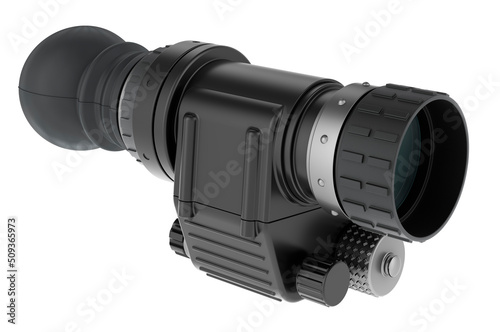 Night vision mono-goggle, 3D rendering photo