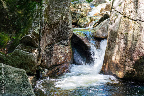 waterfall in the mountains
