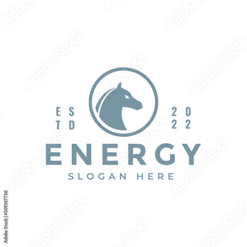 horse head logo vintage design