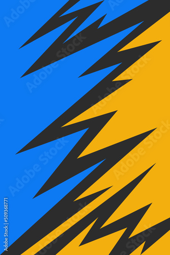 Abstract background with jagged zigzag pattern and with some copy space area