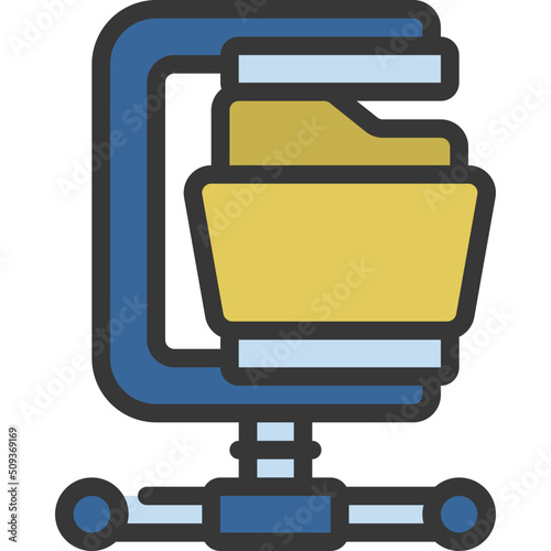 Compress Data Icon