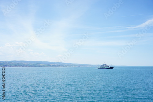 ship in the sea