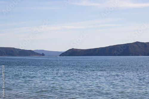 Beautiful seascape. View of the sea and mountainous coast. Great for background. © Andrei Stepanov