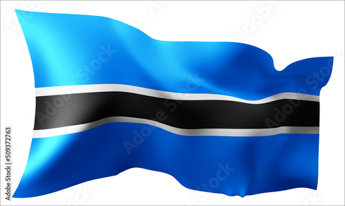 Free Download Flag of the Botswana waving in the wind. - GFXLoad