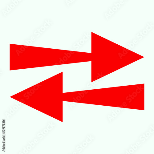 Free Download Red arrow icon vector EPS- 10 - GFXLoad