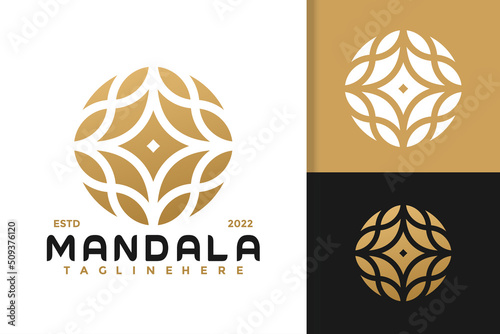 Modern Elegant Mandala Cosmetic Logo Design Vector Template