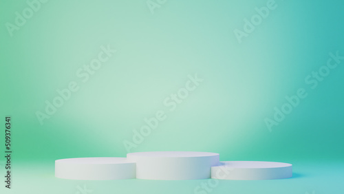 Green bakground display for an object