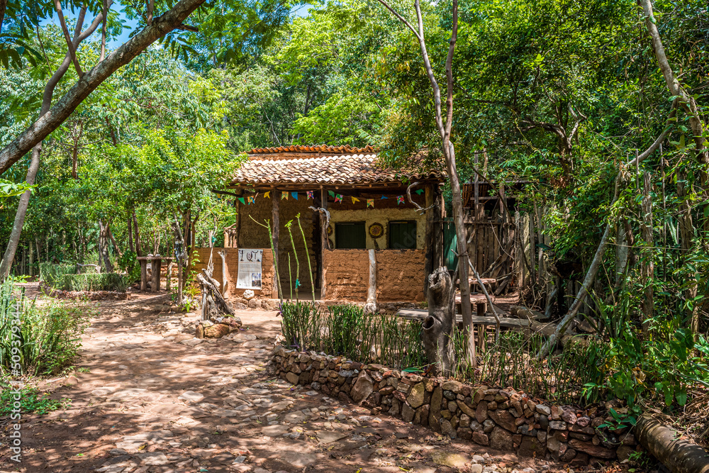 Typical mud house in Chadapa Diamantina, Brazil Typical mud house in Chadapa Diamantina, Brazil