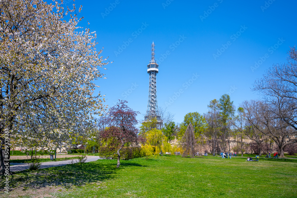 Obraz premium Petrin - metal lookout tower in Prague