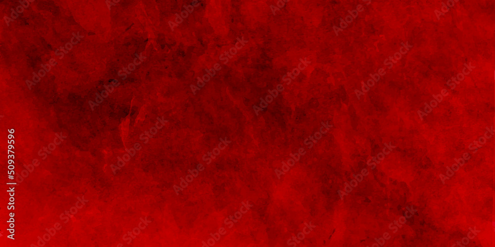 Beautiful Abstract Grunge Decorative Dark Red Stucco Wall Background. Valentines Christmas Design Layout. Art Rough Stylized Texture Banner With Copy Space
