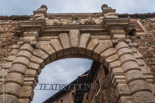 Exterior View of Vicenza Olympic Theatre, Veneto, Italy, Europe, World Heritage Site