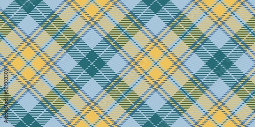 fabric repeatable diagonal texture wheat yellow and soft blue checkered stipes for plaid, gingham, tablecloths, shirts, tartan, clothes, dresses, bedding, blankets, costume, tweed