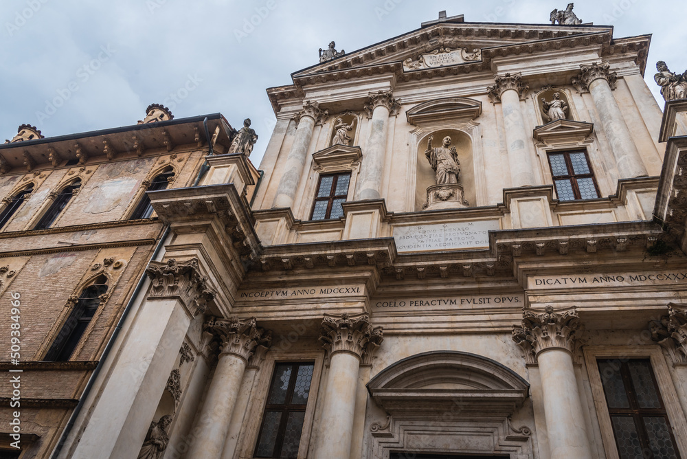 Exterior View of the San Gaetano Church in Vicenza, Veneto, Italy, Europe, World Heritage Site Exterior View of the San Gaetano Church in Vicenza, Veneto, Italy, Europe, World Heritage Site