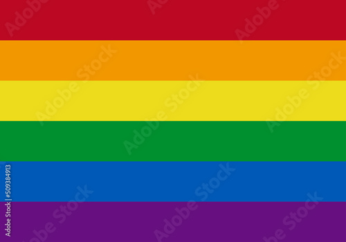 Bandera lgbtiq+ del día del orgullo.